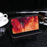 For Ulefone Note 8P idewei Crocodile Texture Horizontal Flip Leather Case with Holder & Card Slots & Wallet(Dark Blue)