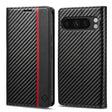 For Google Pixel 9 LC.IMEEKE Carbon Fiber Leather Phone Case(Vertical Black) - Google Cases by LC.IMEEKE | Online Shopping South Africa | PMC TechLife | Buy Now Pay Later Mobicred
