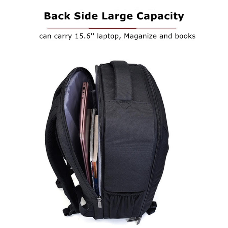 CADeN W9 Travel Lens Pouch Bag Drone Camera Backpack Bag(Black)
