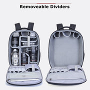 CADeN W9 Travel Lens Pouch Bag Drone Camera Backpack Bag(Black)