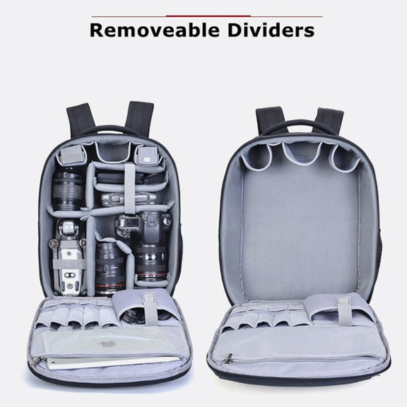CADeN W9 Travel Lens Pouch Bag Drone Camera Backpack Bag(Black)