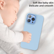 For iPhone 15 Pro Max Mutural Yuemu Series Liquid Silicone Phone Case(Light Blue)