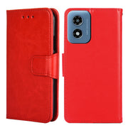 For Motorola Moto G Play 4G 2024 Crystal Texture Leather Phone Case(Red)