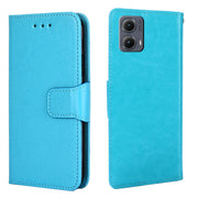 For Motorola Edge 5G 2024 Crystal Texture Leather Phone Case(Sky Blue)