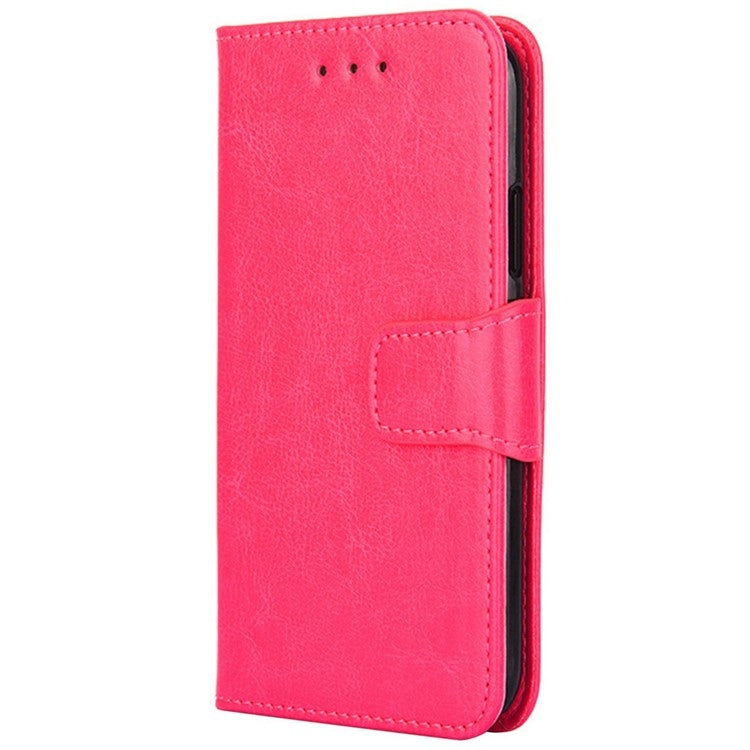 For Motorola Edge 5G 2024 Crystal Texture Leather Phone Case(Rose Red)