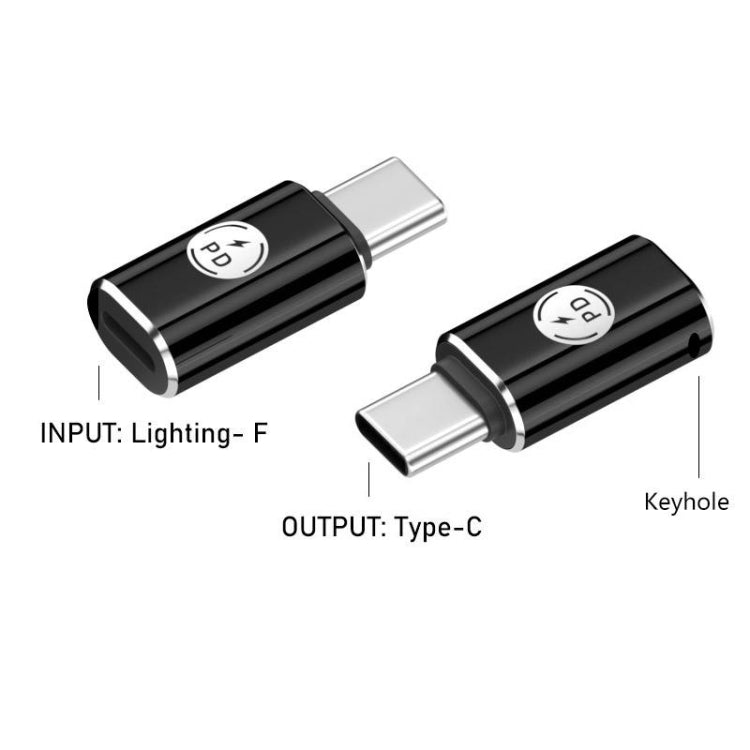 PD27W USB-C / Type-C to 8 Pin Adapter(Black)