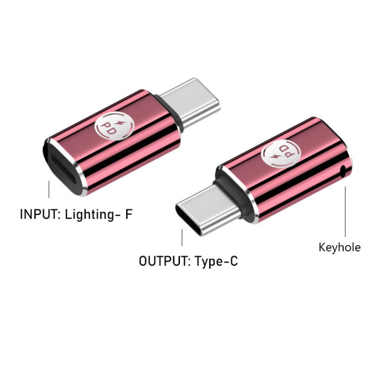 PD27W USB-C / Type-C to 8 Pin Adapter(Rose Red)