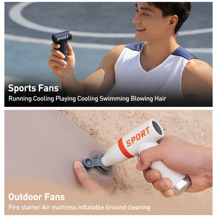 DC01 Mini Handheld High-speed Electric Fan(White)