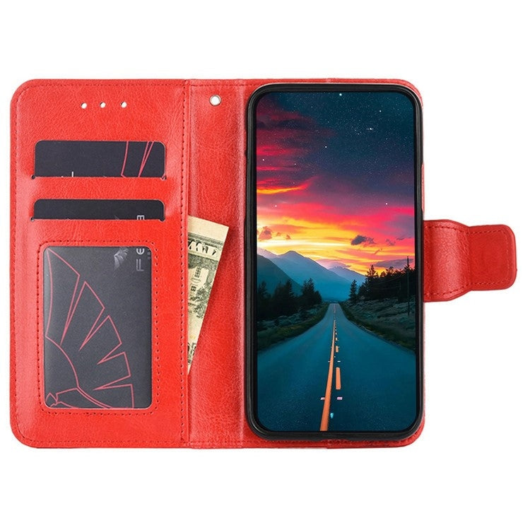 For Honor Magic6 Pro Crystal Texture Leather Phone Case(Red)