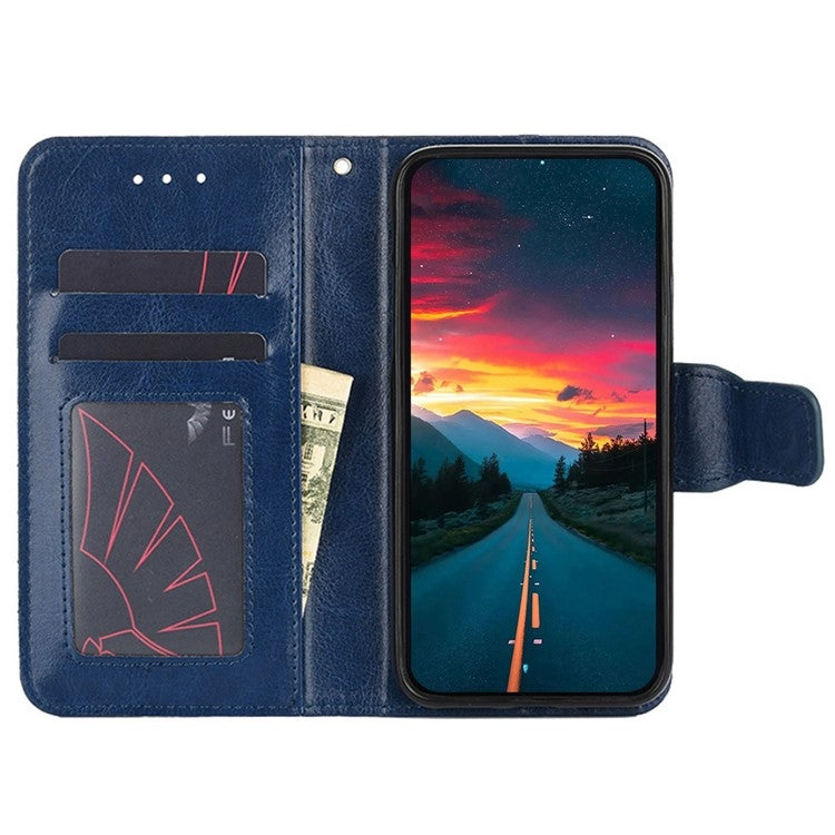 For Honor Magic6 Pro Crystal Texture Leather Phone Case(Royal Blue)