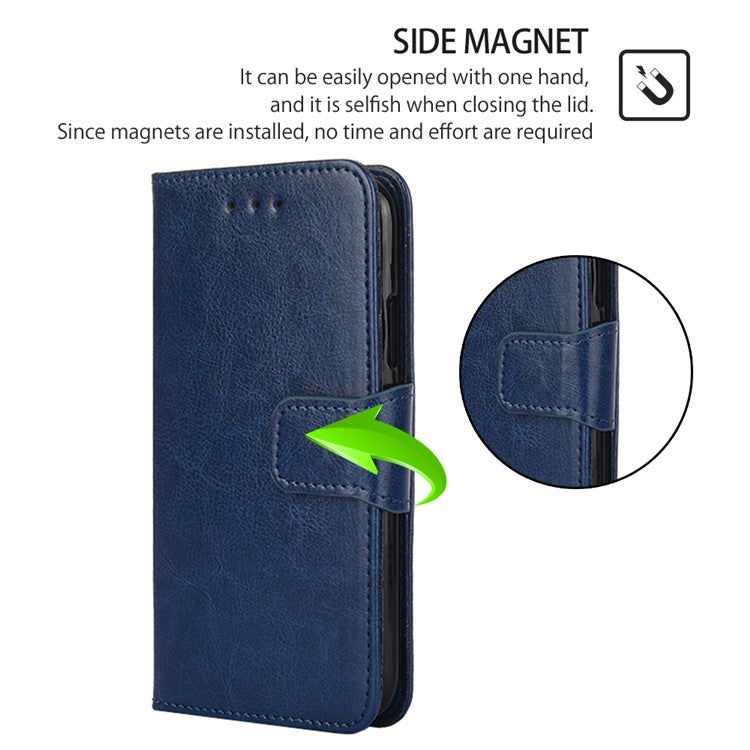 For Honor Magic6 Pro Crystal Texture Leather Phone Case(Royal Blue)