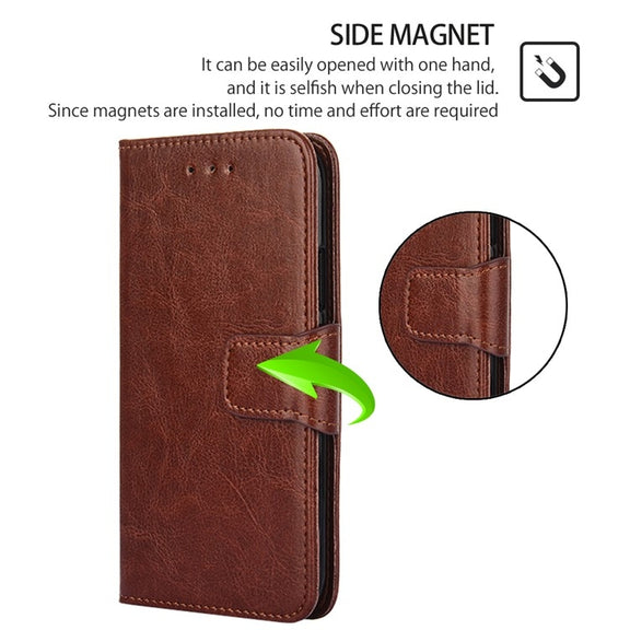 For Honor Magic6 Pro Crystal Texture Leather Phone Case(Brown)