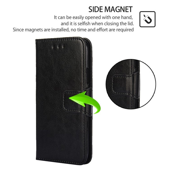For Honor Magic6 Pro Crystal Texture Leather Phone Case(Black)