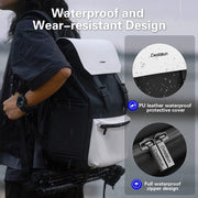Cwatcun D79 Camera Backpack Multi-Functional Camera  Dual Shoulders Bag, Size:43.5 x 30.5 x 18cm Large(Black White)