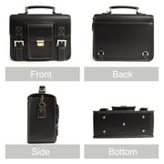 Cwatcun D83 Vintage Small Camera Case Leather Camera Messenger Bag, Size:30 x 21.5 x 12.5cm(Black)