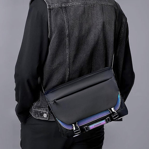 Cwatcun D85 Camera Bag Side Quick Access Camera Messenger Case Water-resistant Bag, Size:30 x 15 x 24cm Small(Black)