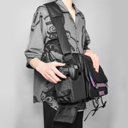 Cwatcun D85 Camera Bag Side Quick Access Camera Messenger Case Water-resistant Bag, Size:36.5 x 17 x 26cm Large(Black)