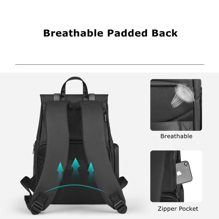 Cwatcun D86 Camera Backpack DSLR Mirrorless Camera Water-resistant Bag, Size:28 x 15 x41cm Small(Black)