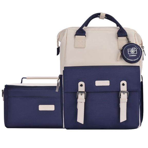 Cwatcun D87 Color Matching Camera Backpack Large Capacity Photography Bag, Size:40.5 x 35 x 20cm Large(Blue)