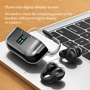 G91 Ear Clip Bone Conduction TWS Noise Reduction Bluetooth Earphone(Pink)