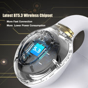 G91 Ear Clip Bone Conduction TWS Noise Reduction Bluetooth Earphone(White)