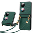 For Huawei P50 Pocket SULADA Elegant Rhombic Texture Folding Phone Case with Lanyard(Green) - free shipping - PMC TechLife - Order now!