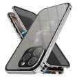 For iPhone 16 Pro Anti-peeping Magnetic Double-sided Tempered Glass Phone Case(Grey) - iPhone 16 Pro Cases by PMC TechLife | Online Shopping South Africa | PMC TechLife | Buy Now Pay Later Mobicred