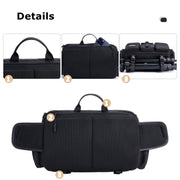 Cwatcun D96 Waist Camera Bag Sling Shoulder Camera Bag, Size:29.5 x 17.5 x 18cm(Black)