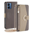 For Motorola Moto G14 Crossbody Litchi Texture Leather Phone Case(Grey) - Motorola Cases by PMC TechLife | Online Shopping South Africa | PMC TechLife | Buy Now Pay Later Mobicred