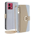 For Motorola Moto G84 5G Crossbody Litchi Texture Leather Phone Case(Blue) - Motorola Cases by PMC TechLife | Online Shopping South Africa | PMC TechLife | Buy Now Pay Later Mobicred