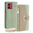 For Motorola Moto G84 5G Crossbody Litchi Texture Leather Phone Case(Green) - Motorola Cases by PMC TechLife | Online Shopping South Africa | PMC TechLife | Buy Now Pay Later Mobicred