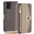 For Motorola Moto G24 4G Crossbody Litchi Texture Leather Phone Case(Grey) - Motorola Cases by PMC TechLife | Online Shopping South Africa | PMC TechLife | Buy Now Pay Later Mobicred