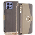 For Motorola Edge 50 Pro 5G Crossbody Litchi Texture Leather Phone Case(Grey) - Motorola Cases by PMC TechLife | Online Shopping South Africa | PMC TechLife | Buy Now Pay Later Mobicred