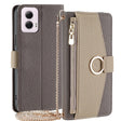 For Motorola Moto G Power 5G 2024 Crossbody Litchi Texture Leather Phone Case(Grey) - Motorola Cases by PMC TechLife | Online Shopping South Africa | PMC TechLife | Buy Now Pay Later Mobicred