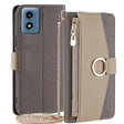 For Motorola Moto G 5G 2024 Crossbody Litchi Texture Leather Phone Case(Grey) - Motorola Cases by PMC TechLife | Online Shopping South Africa | PMC TechLife | Buy Now Pay Later Mobicred