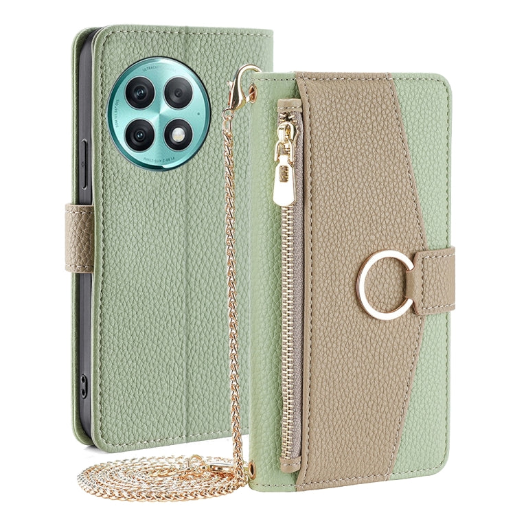 For OnePlus Ace 2 Pro Crossbody Litchi Texture Leather Phone Case(Green)