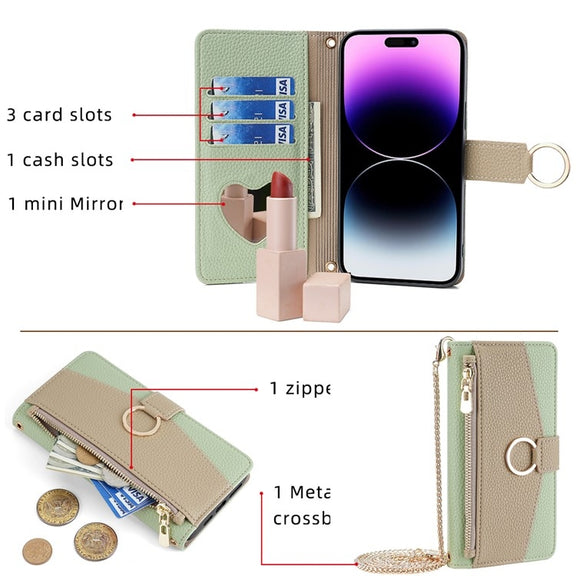 For OnePlus Ace 2 Pro Crossbody Litchi Texture Leather Phone Case(Green)