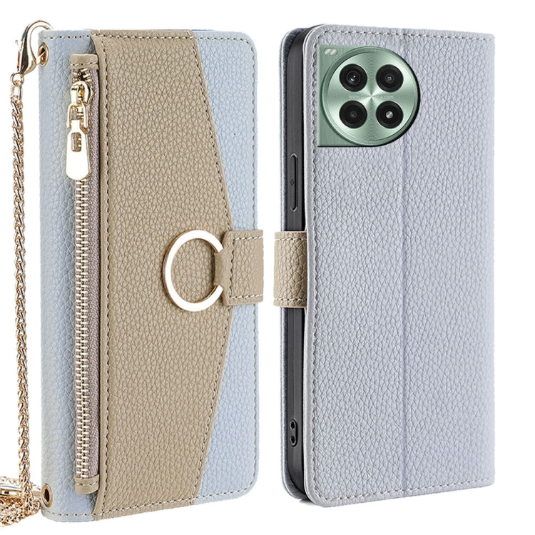 For OnePlus Ace 3 Pro 5G Crossbody Litchi Texture Leather Phone Case(Blue)