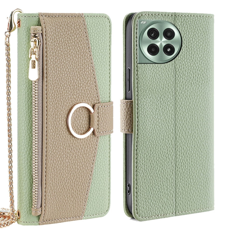 For OnePlus Ace 3 Pro 5G Crossbody Litchi Texture Leather Phone Case(Green)