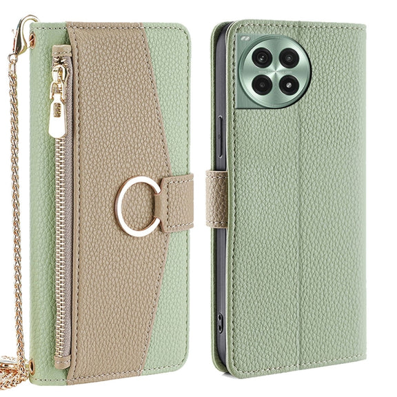 For OnePlus Ace 3 Pro 5G Crossbody Litchi Texture Leather Phone Case(Green)