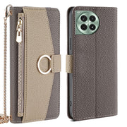 For OnePlus Ace 3 Pro 5G Crossbody Litchi Texture Leather Phone Case(Grey)