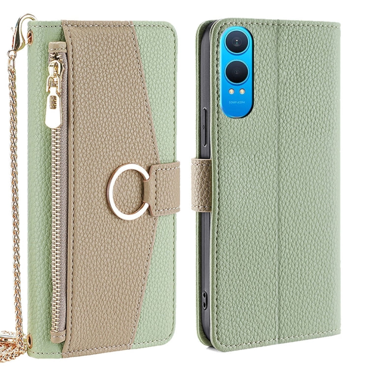 For OnePlus Nord CE 4 Lite 5G Crossbody Litchi Texture Leather Phone Case(Green)