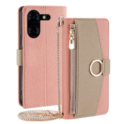 For Tecno Pova 5 Pro Crossbody Litchi Texture Leather Phone Case(Pink)