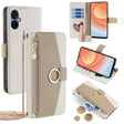 For Tecno Camon 19 Neo Crossbody Litchi Texture Leather Phone Case(White) - Tecno Cases by PMC TechLife | Online Shopping South Africa | PMC TechLife | Buy Now Pay Later Mobicred