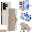 For Tecno Camon 20 Premier 5G Crossbody Litchi Texture Leather Phone Case(White) - Tecno Cases by PMC TechLife | Online Shopping South Africa | PMC TechLife | Buy Now Pay Later Mobicred