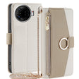 For Tecno Camon 30 Pro 5G Crossbody Litchi Texture Leather Phone Case(White) - Tecno Cases by PMC TechLife | Online Shopping South Africa | PMC TechLife | Buy Now Pay Later Mobicred