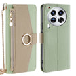 For Tecno Camon 30 Premier 5G Crossbody Litchi Texture Leather Phone Case(Green) - Tecno Cases by PMC TechLife | Online Shopping South Africa | PMC TechLife | Buy Now Pay Later Mobicred