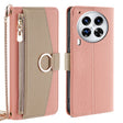 For Tecno Camon 30 Premier 5G Crossbody Litchi Texture Leather Phone Case(Pink) - Tecno Cases by PMC TechLife | Online Shopping South Africa | PMC TechLife | Buy Now Pay Later Mobicred