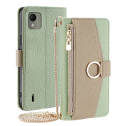 For Nokia C110 4G Crossbody Litchi Texture Leather Phone Case(Green)