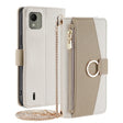 For Nokia C110 4G Crossbody Litchi Texture Leather Phone Case(White) - Nokia Cases by PMC TechLife | Online Shopping South Africa | PMC TechLife | Buy Now Pay Later Mobicred